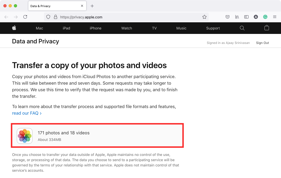 how-to-request-for-transfer-of-photos-from-icloud-19-a