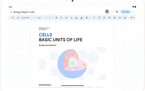 google docs 很快将允许在 android 设备上进行标记和注释