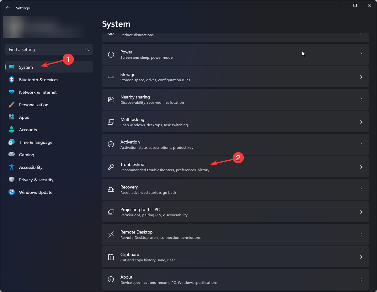 troubleshoot