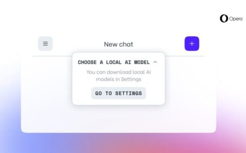 opera 成为第一个集成本地 ai 模型的主要浏览器