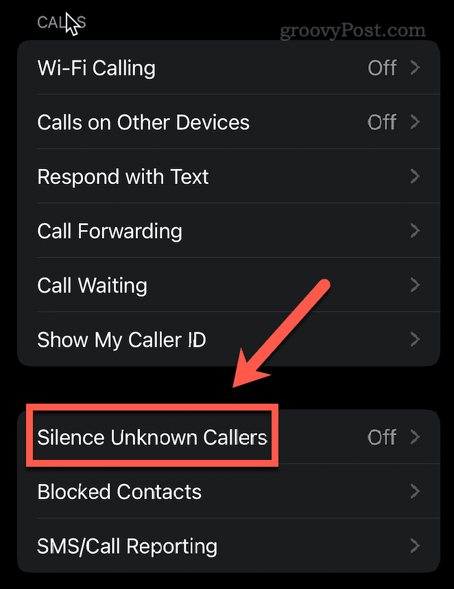 how-to-block-no-caller-id-iphone-silence-unknown-callers-menu