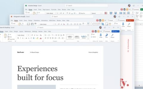 微软正在为 windows 11 和 windows 10 设备推出 office 应用程序的视觉刷新