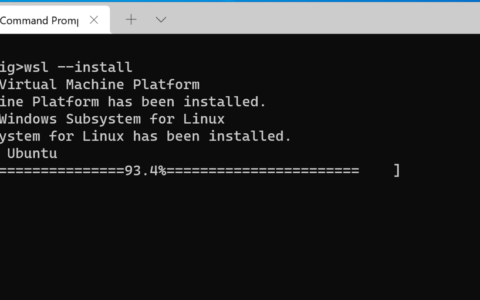 您现在可以使用单个命令安装适用于 linux 的 windows 子系统 (wsl)