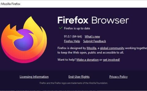 firefox 91.0.1 修复了在普通 windows 中从隐私浏览中暴露标签的错误