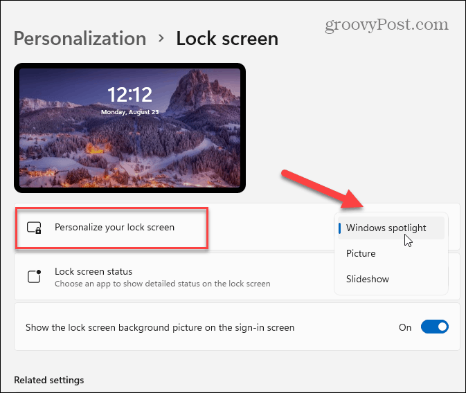 2-personalize-lock-screen-windows-11