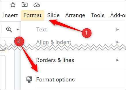 click-format-tab-and-then-click-format-options-in-the-drop-down-menu.