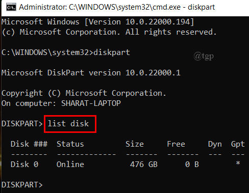 cmd-list-disk