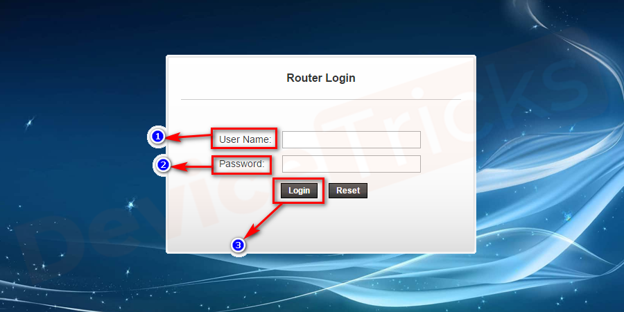 router-login-page